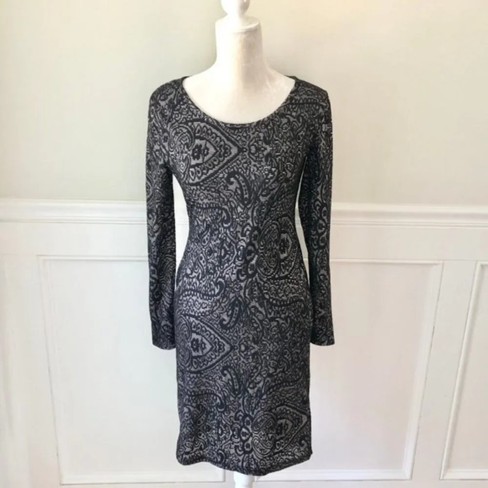 Stitch Fix RD Style Metallic Long Sleeve Dress NWT